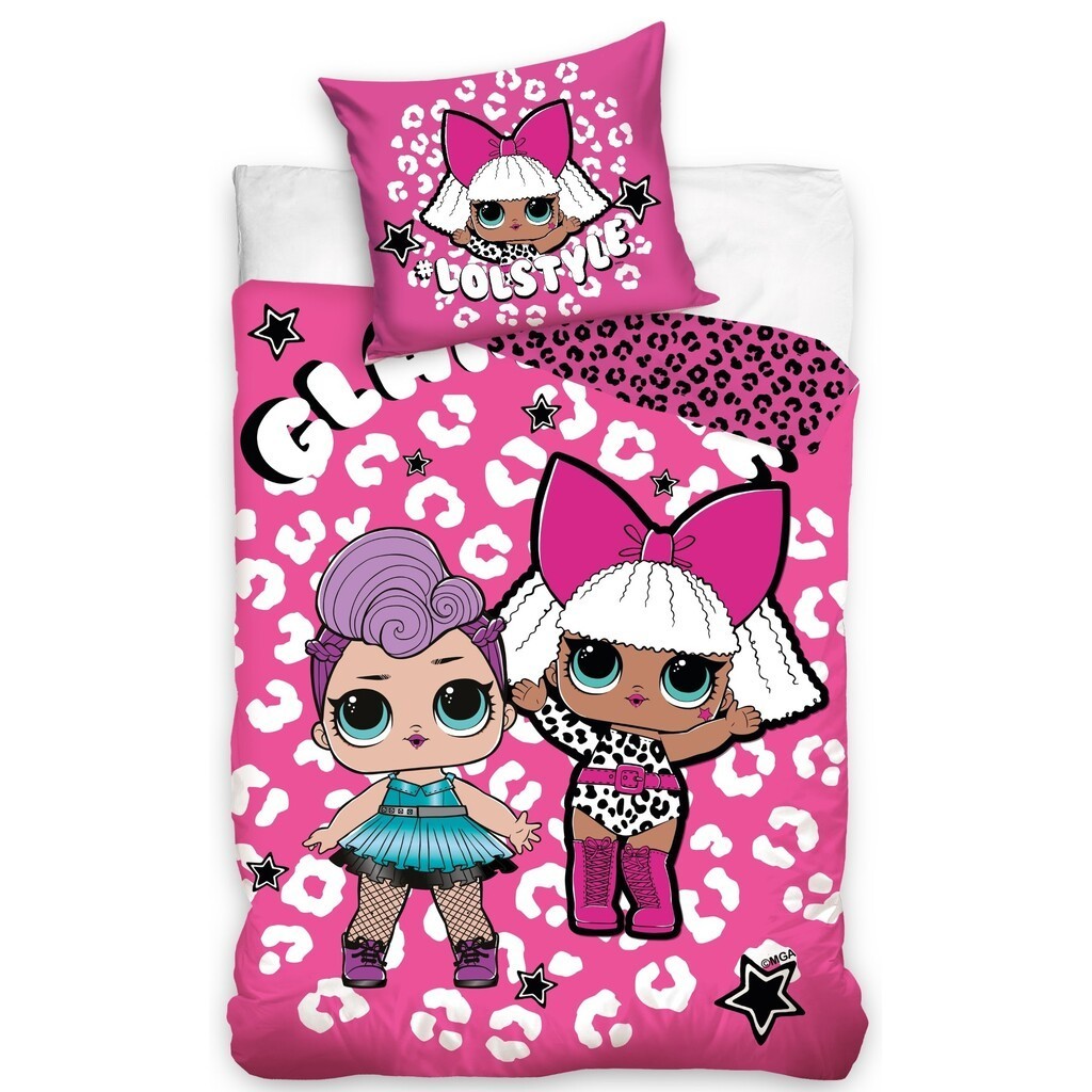 LOL Surprise ''LOLSTYLE'' Sengetøj 140x200 cm - 100 procent bomuld