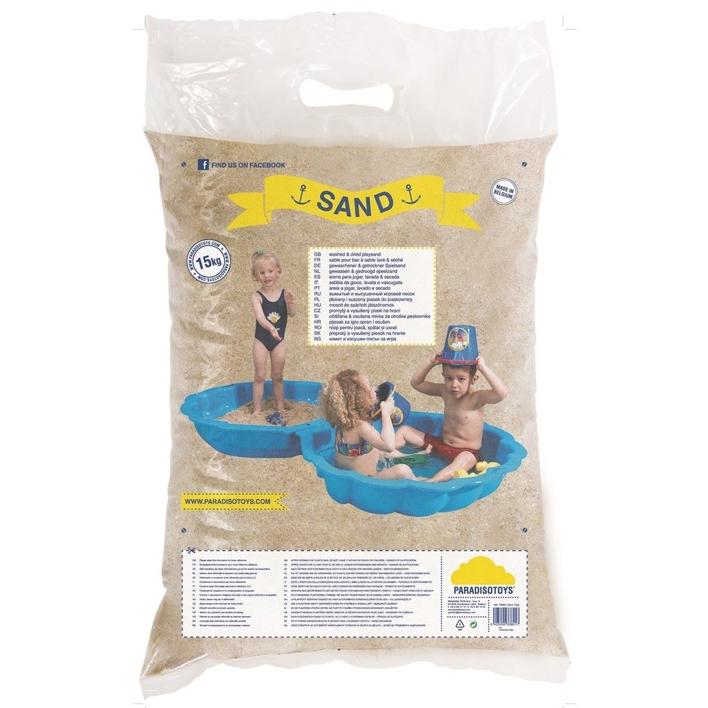 Sand til sandkassen 15kg (sterilt)