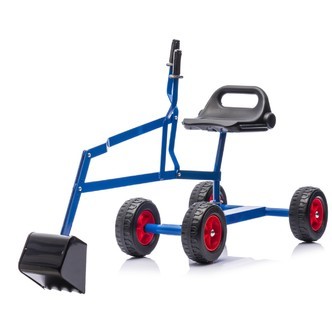 MegaLeg Metal Gravemaskine HQ3 med hjul til børn, Blå