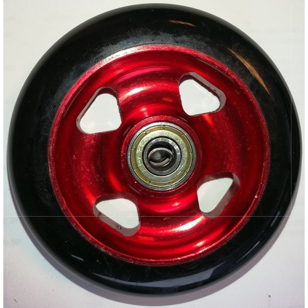 MCU-Sport Alu Hjul + ABEC-7 Leje Rød