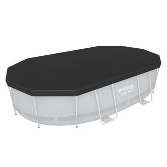 Bestway Overdækning oval 427 x 250 cm Power Steel Frame Pools