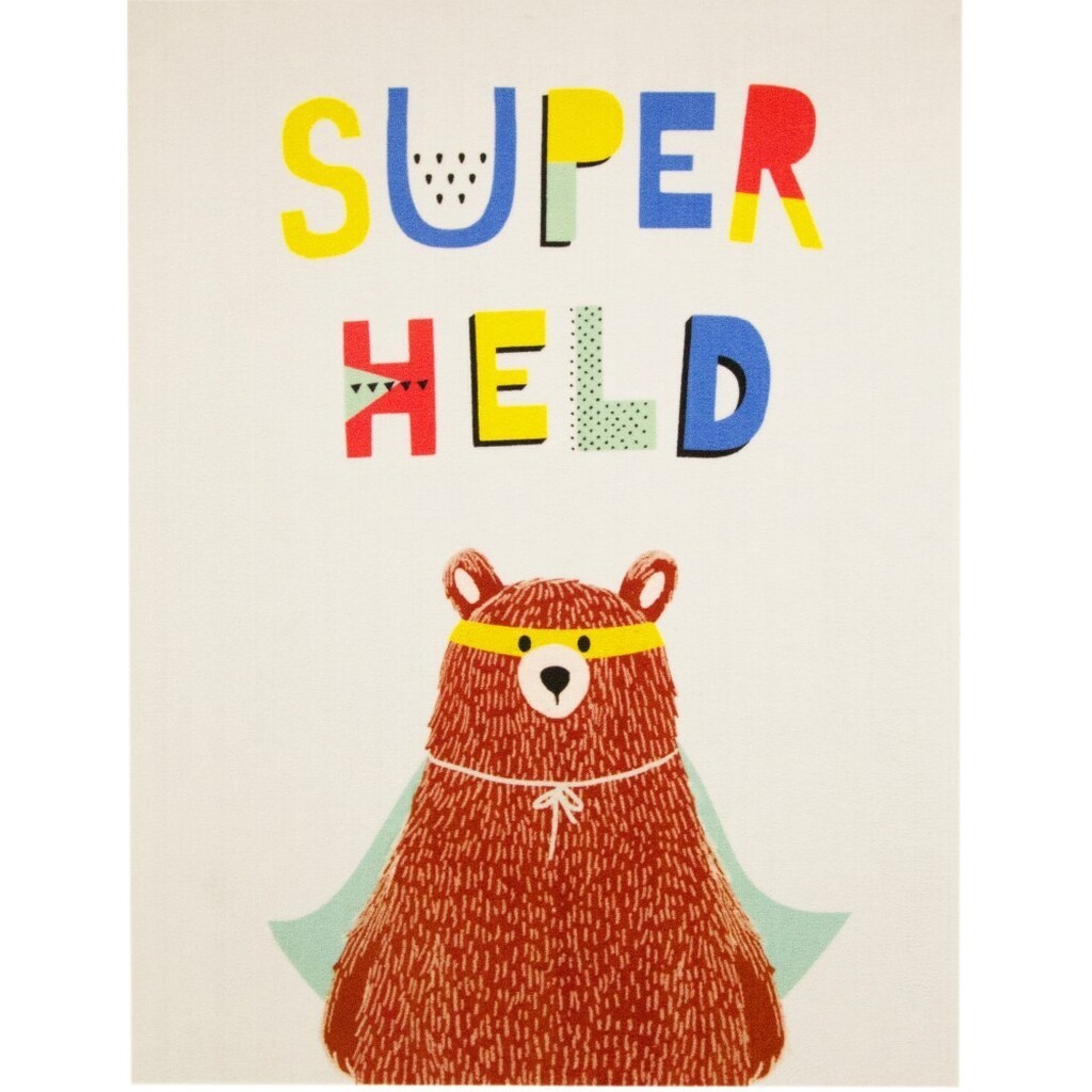 Super Helt Bjørn De Luxe gulvtæppe til børn 95x125