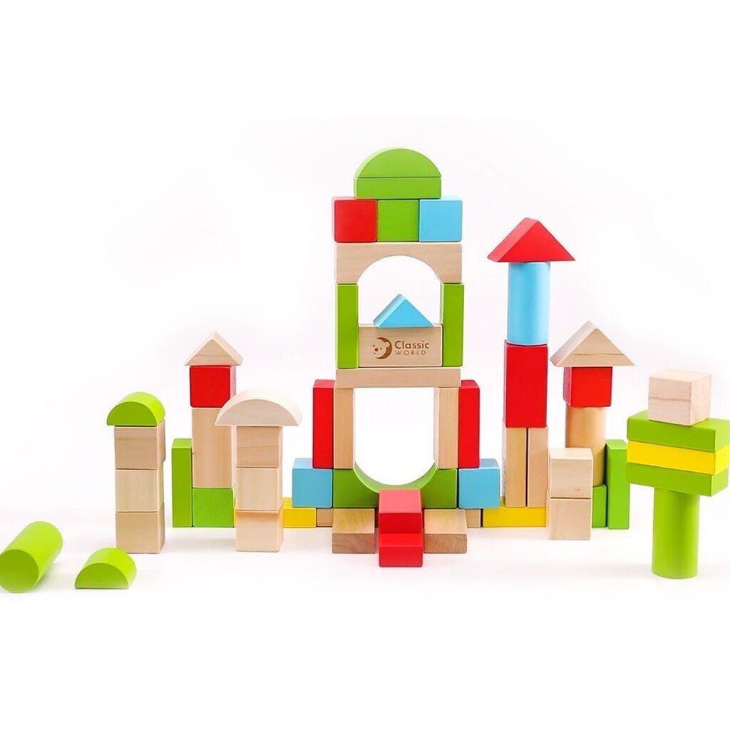 Classic World Træ byggeklodser - Junior  (fra 12 M)