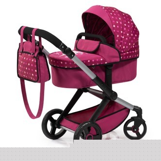 Bayer Design Kombi Dukkevogn XEO, mørk pink