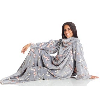 KANGURU Deluxe Glow Sommerfugle Plaid og tæppe 140 x 180 cm