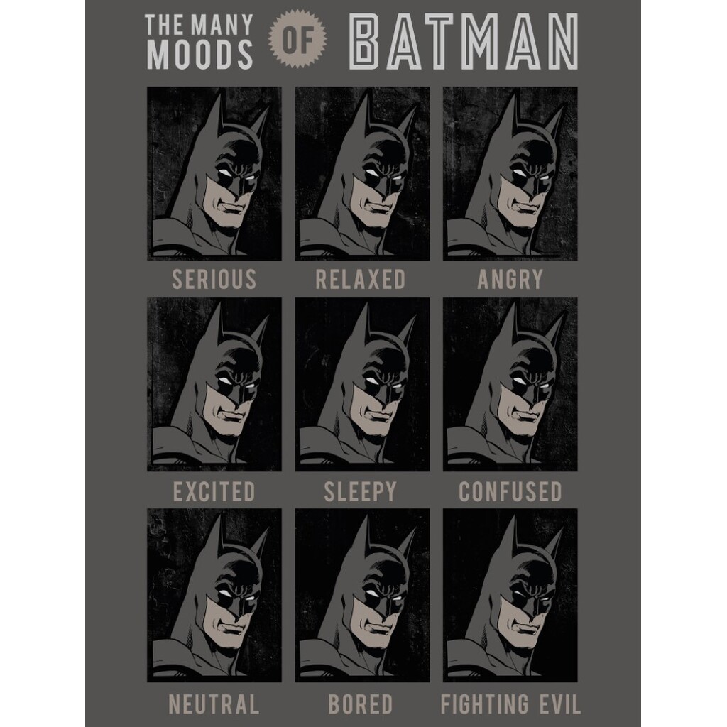 Batman Moods Fleece tæppe - 130 x 170 cm
