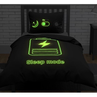 Teenager Sleep Mode Sengetøj 140x200 cm - 100 procent bomuld