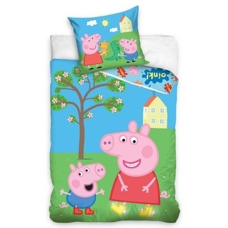 Gurli Gris 'Leg under træet' Sengetøj, 100 procent bomuld