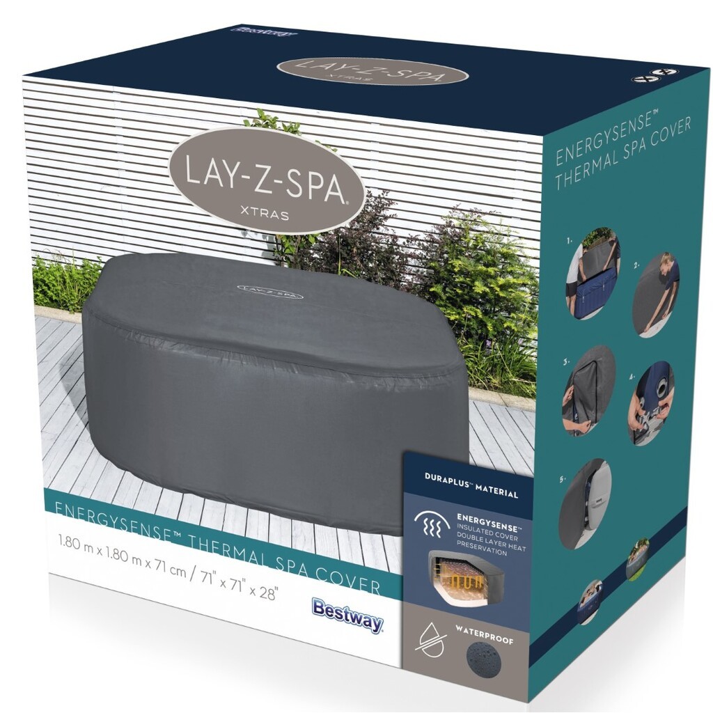 LAY-Z-Spa Energysense Termisk Cover 180 x 180 x 71 cm