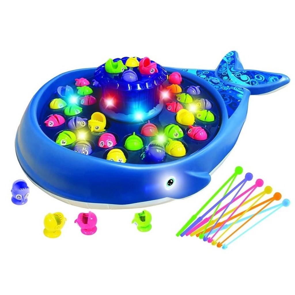 Magisk Hval fiskespil  Sjovt fiskespil med lys og lyd