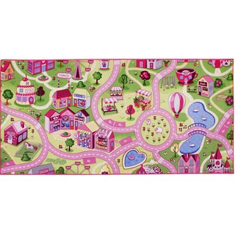 Bil Legetæppe Sweet Town  95 x 200 cm