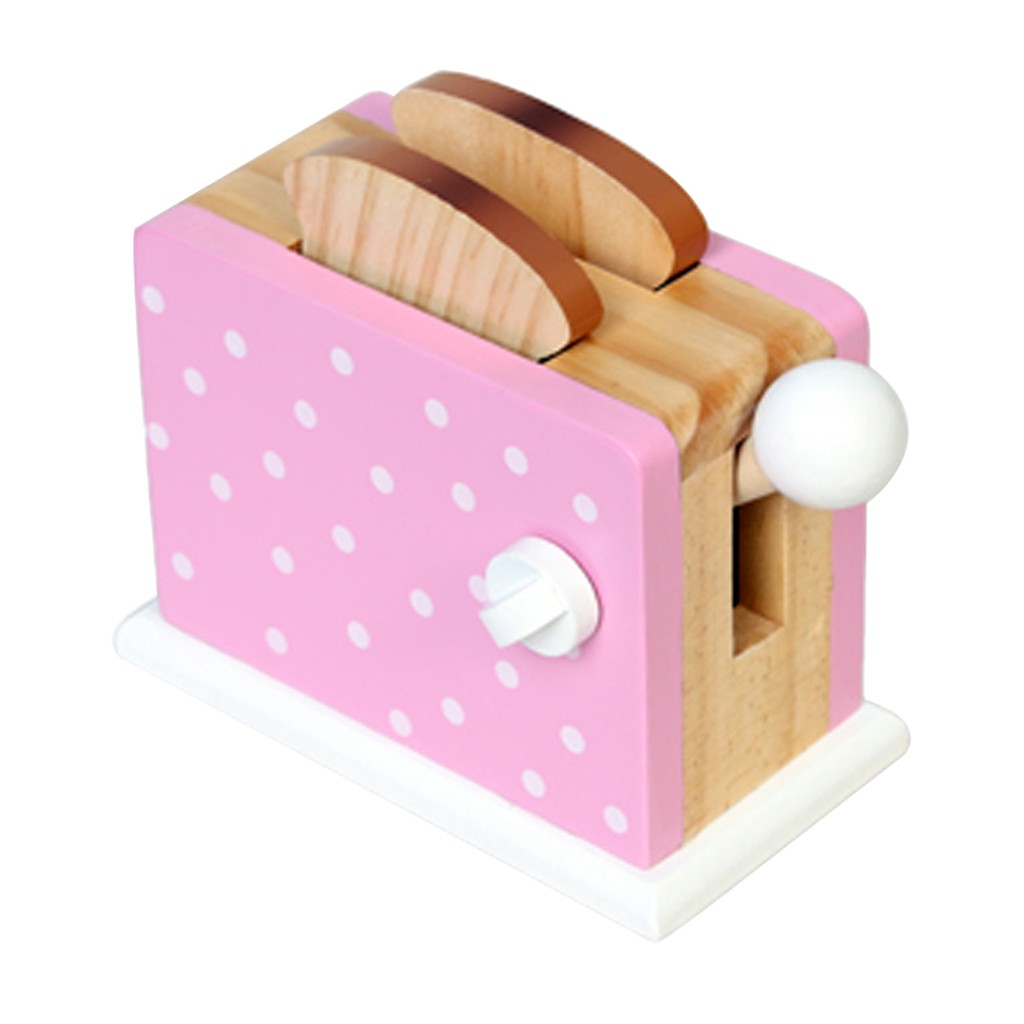 Toaster pink m. prikker til børn