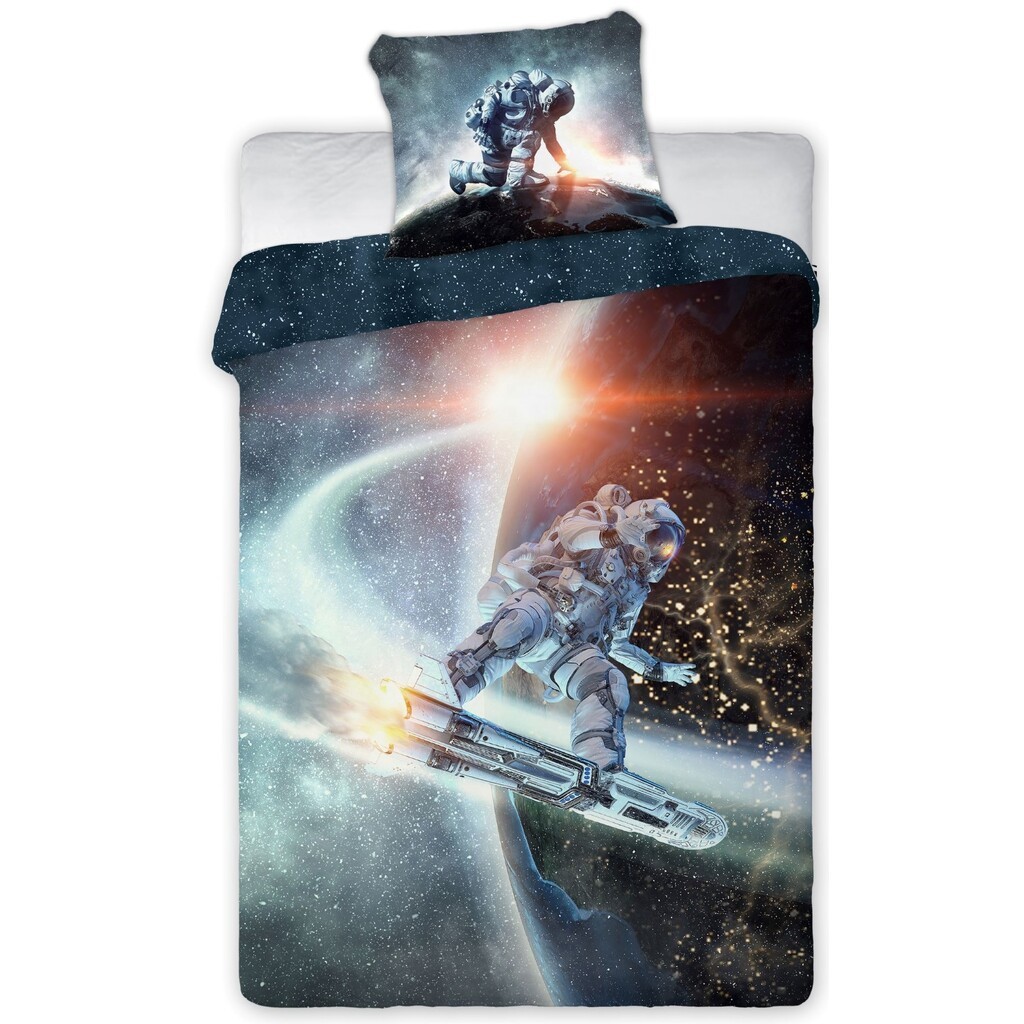 Space Astronaut Sengetøj 140x200 cm - 100 procent bomuld