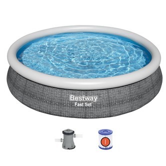 Bestway Fast Set Pool Sæt 366 x  76cm m/Filter Pumpe