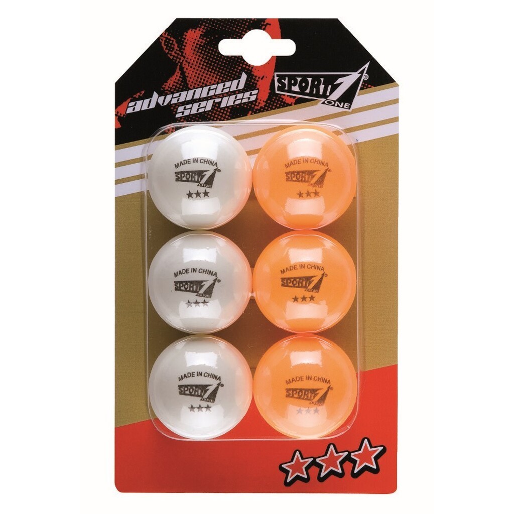 Sport1 Bordtennis bolde 40mm ''Advanced 3 star'' (6 stk.)