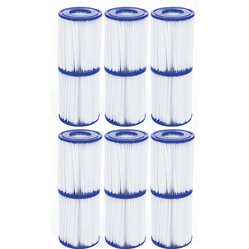 Bestway Filterpatron II  10,6x13,6 cm 12 stk. (Bestway varenr 58094)
