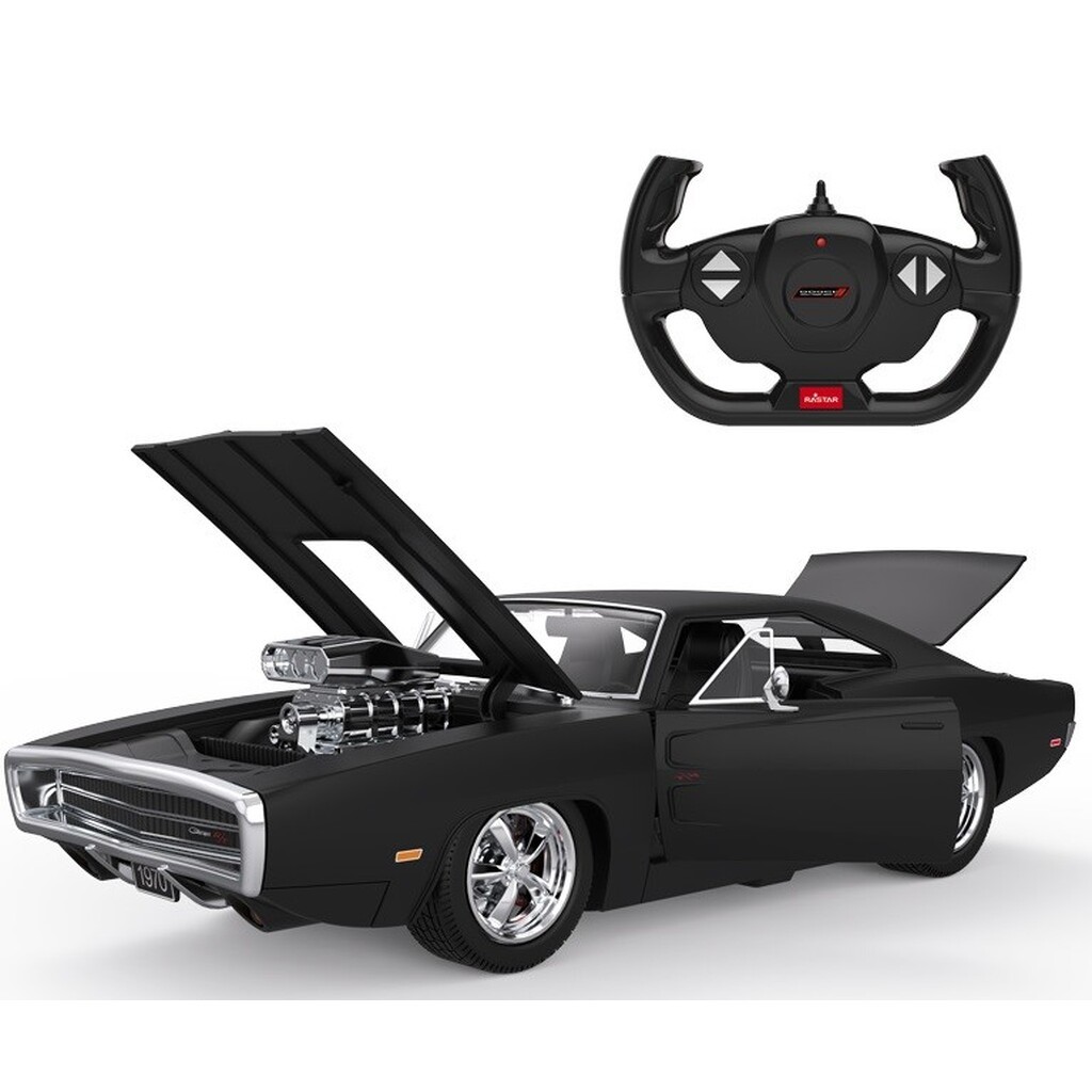 Dodge Charger R/T Fjernstyret Bil 1:16, 2.4G Sort