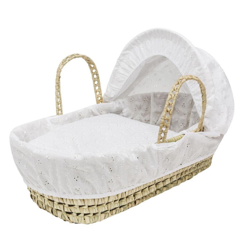 Kinder Valley  Moses kurv / Dukke Lift inkl. sengesæt, Hvid
