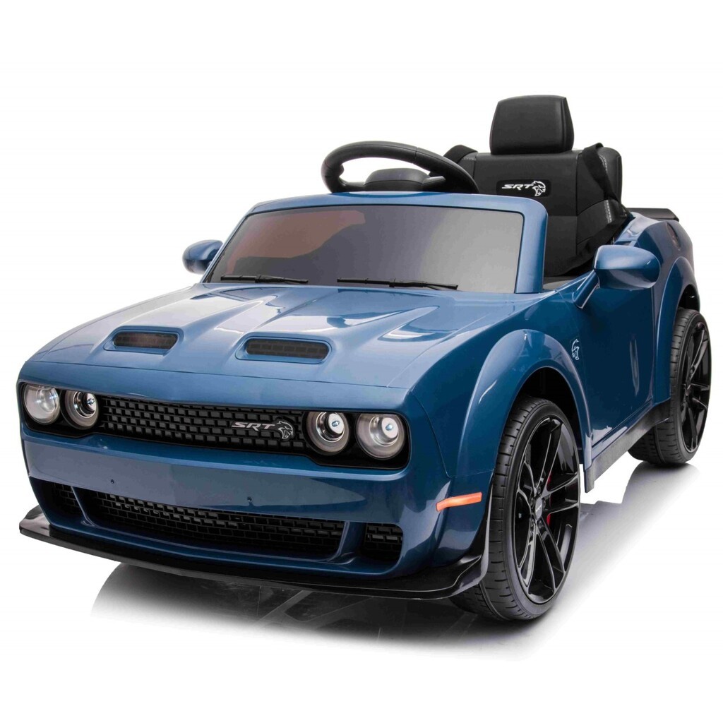 Dodge Challenger SRT elbil m/Gummihjul, 2.4G, Lædersæde, Lithium
