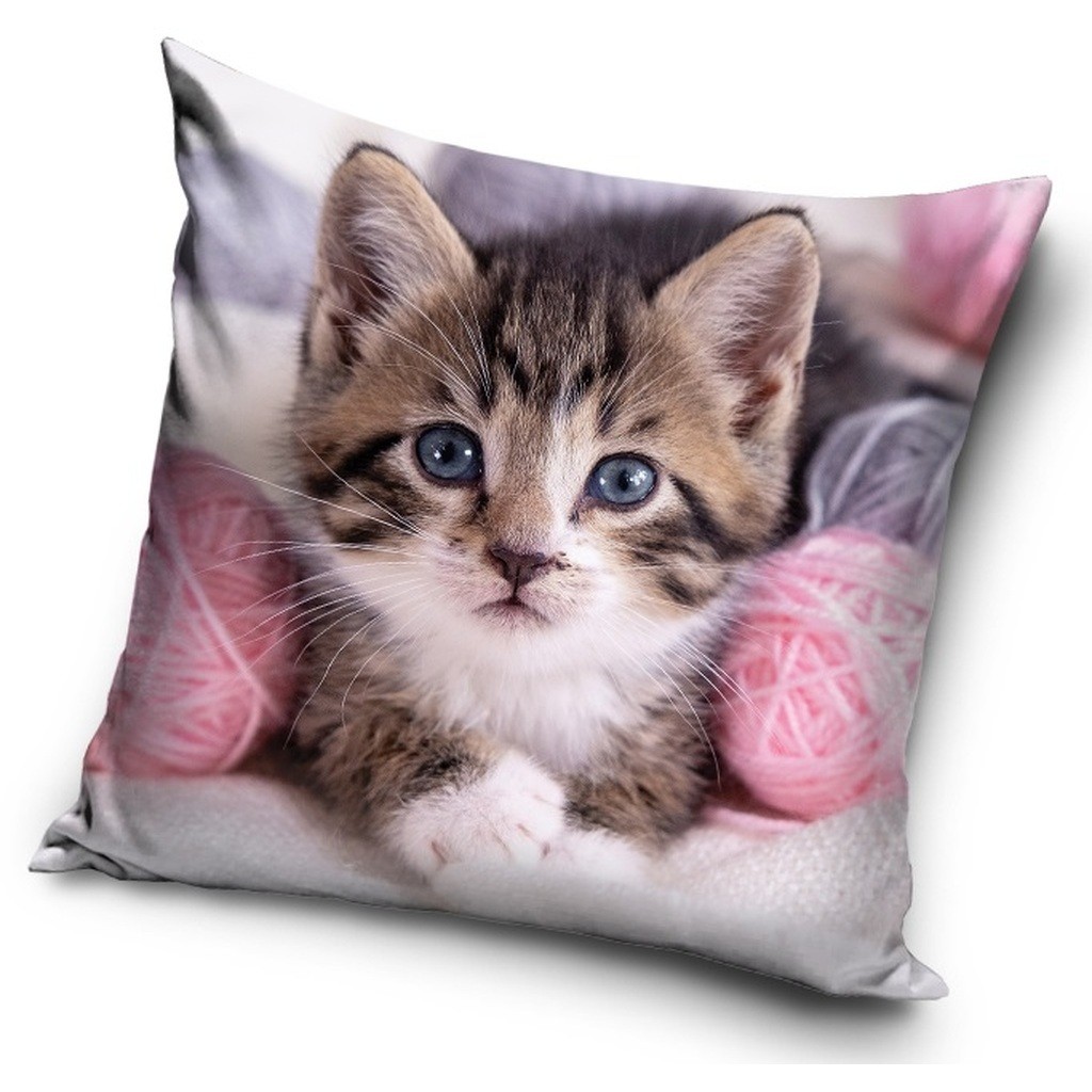 Kat pudebetræk 40 x 40 cm