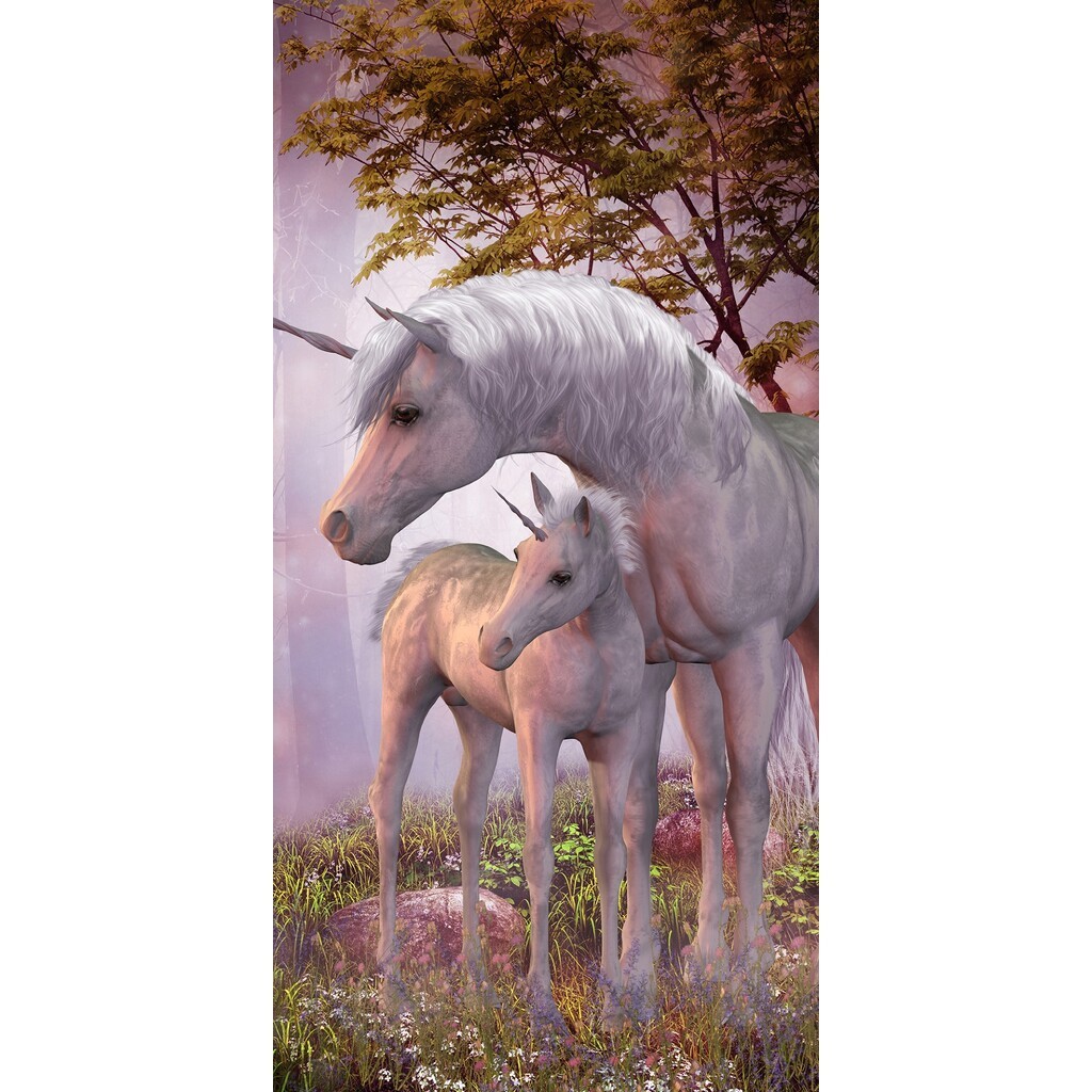 Unicorn Badehåndklæde 70 x 140 cm