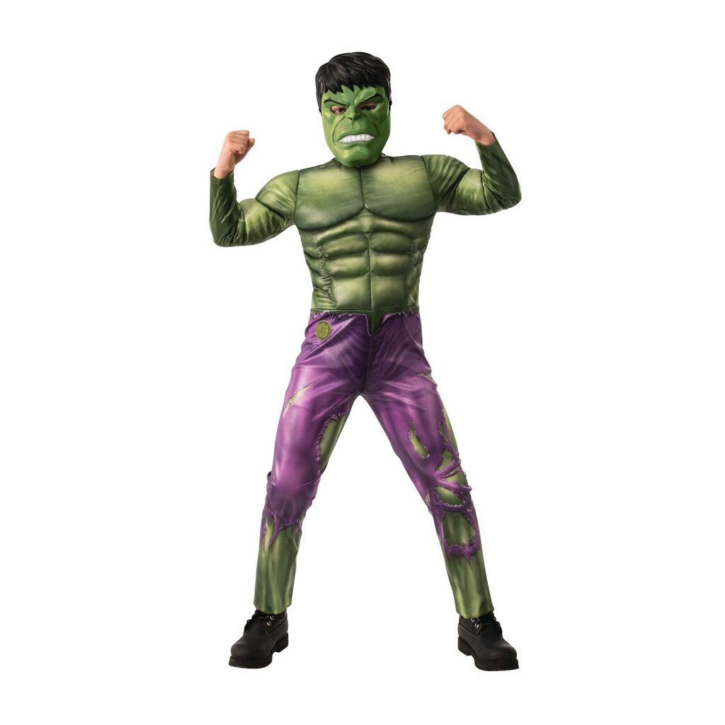 Marvel Hulk Deluxe Børnekostume (Str. M)