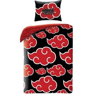 Naruto Red Cloud Sengetøj 140 x 200 cm - 100 procent bomuld