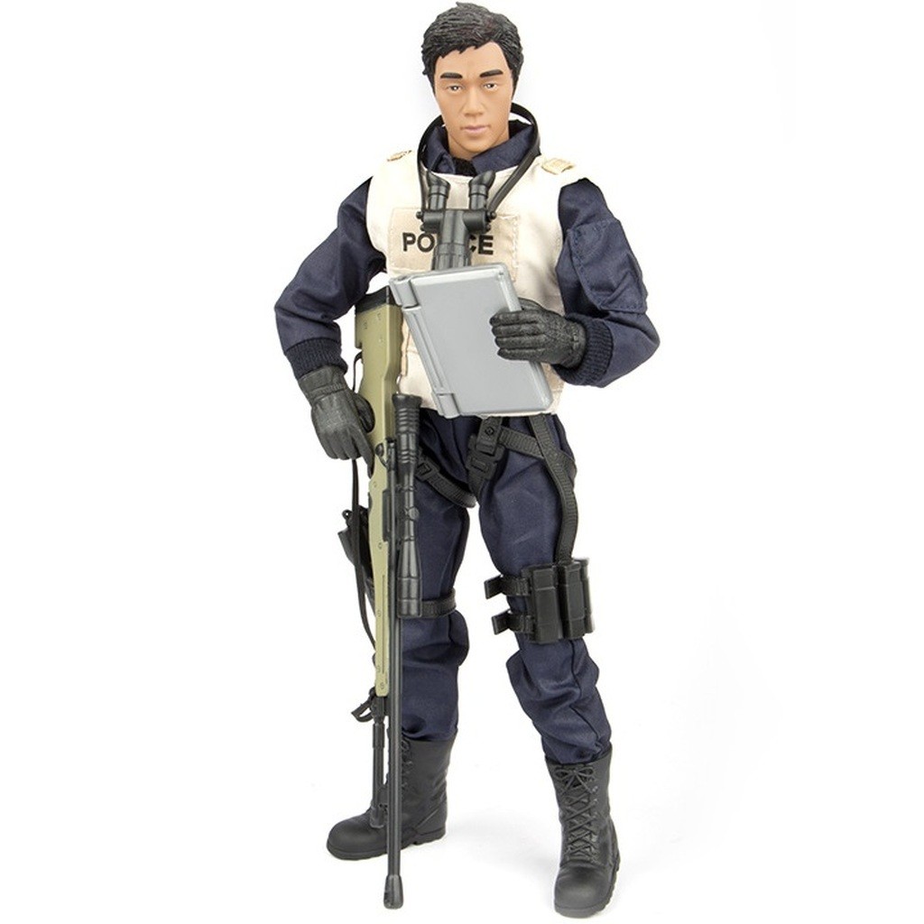 S.W.A.T. Sniper Politi Action Figur 30,5cm