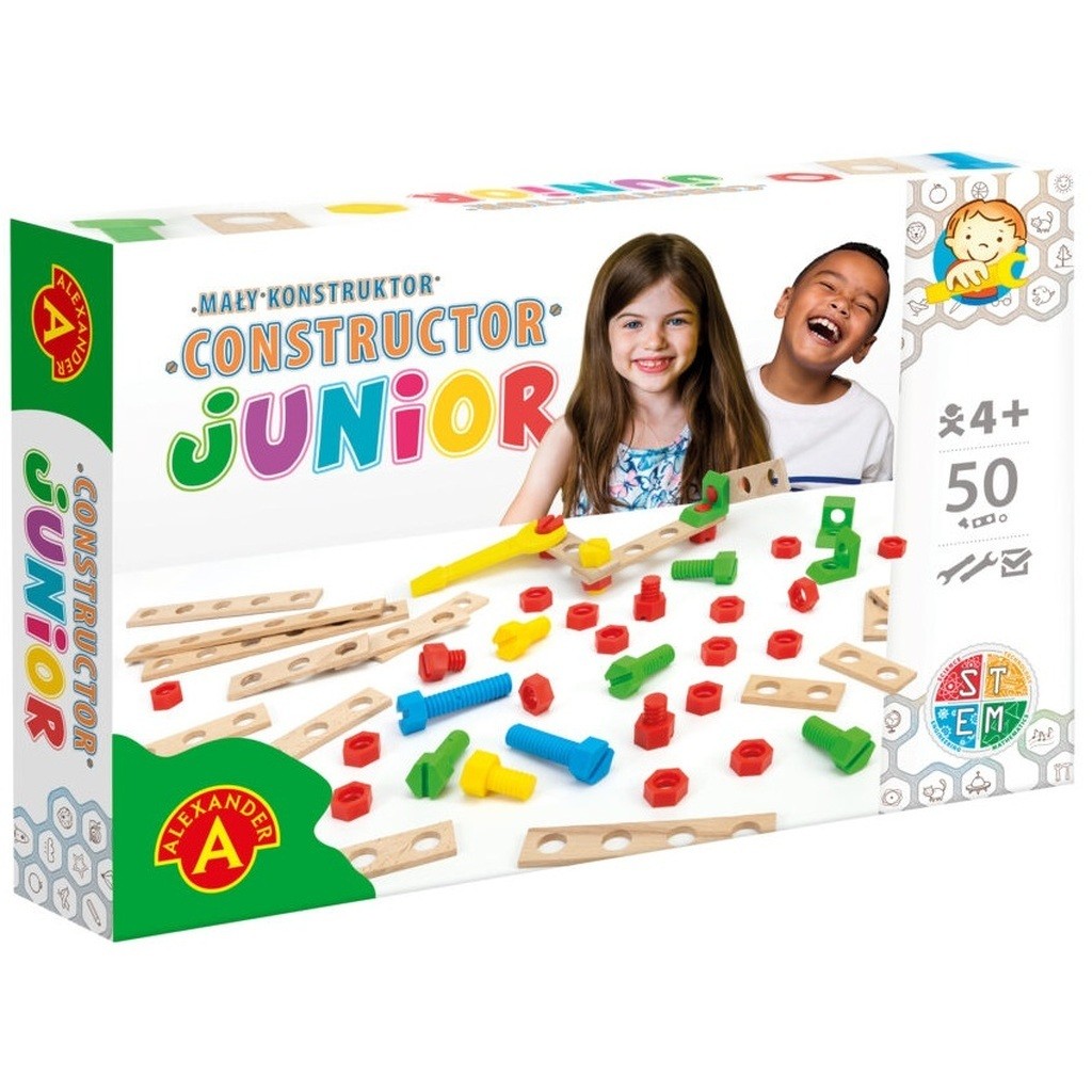 Junior Træ Konstruktionsbyggesæt  50 dele