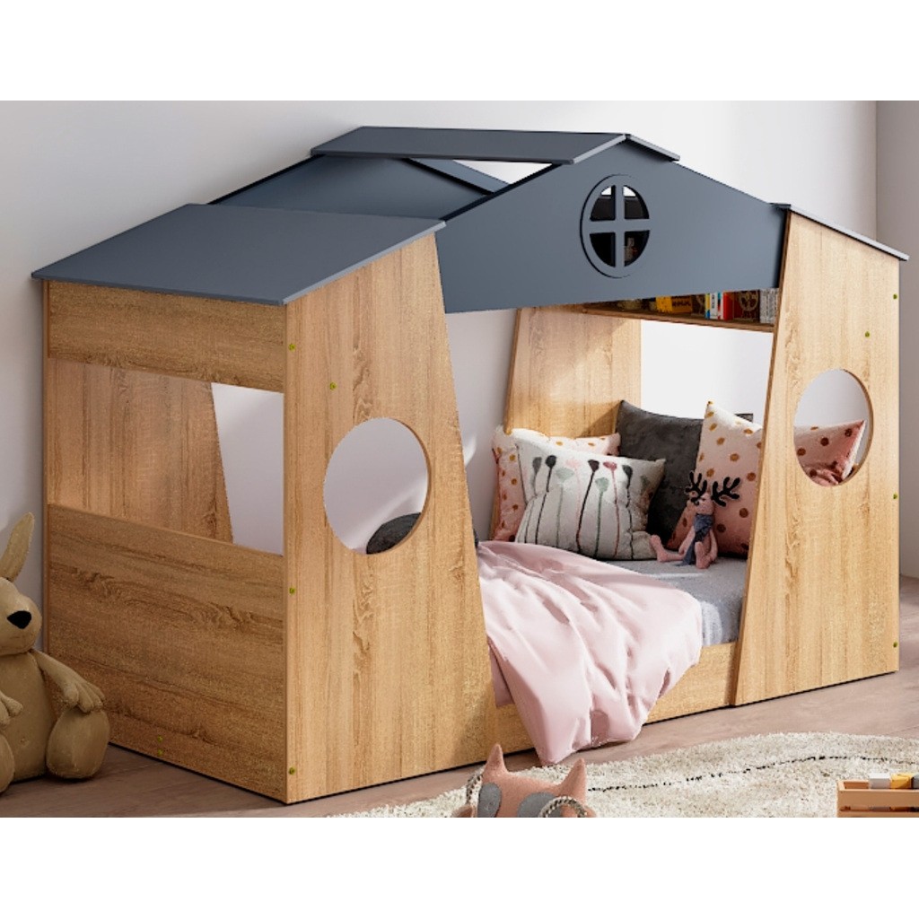 Moderne Husseng i træ (til 90x200cm madras)