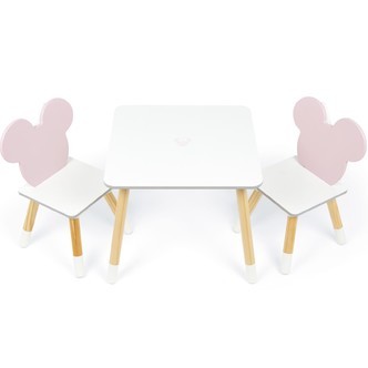 Disney Minnie Mouse Træ bord med stole