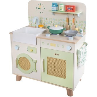 Classic World Natural Træ legekøkken til børn