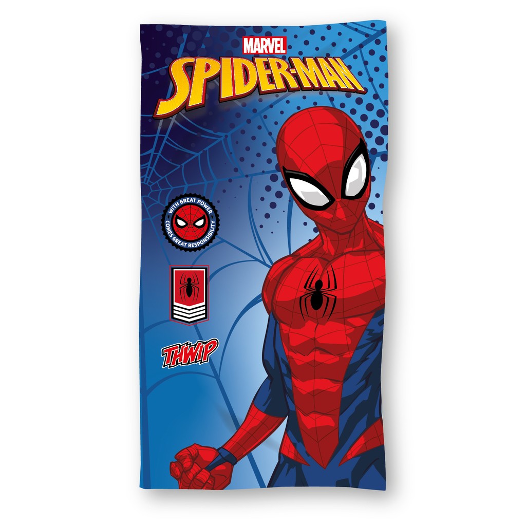 Spiderman Badehåndklæde 70 x 140 cm - 100 procent bomuld