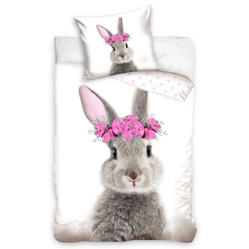Kanin Sengetøj 140 x 200, 100 procent bomuld