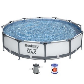 Bestway Steel Pro MAX Frame Pool 366 x  76cm m/filter pumpe