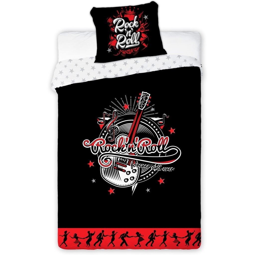 Teenager Rock and Roll Sengetøj 140x200 cm - 100 procent bomuld