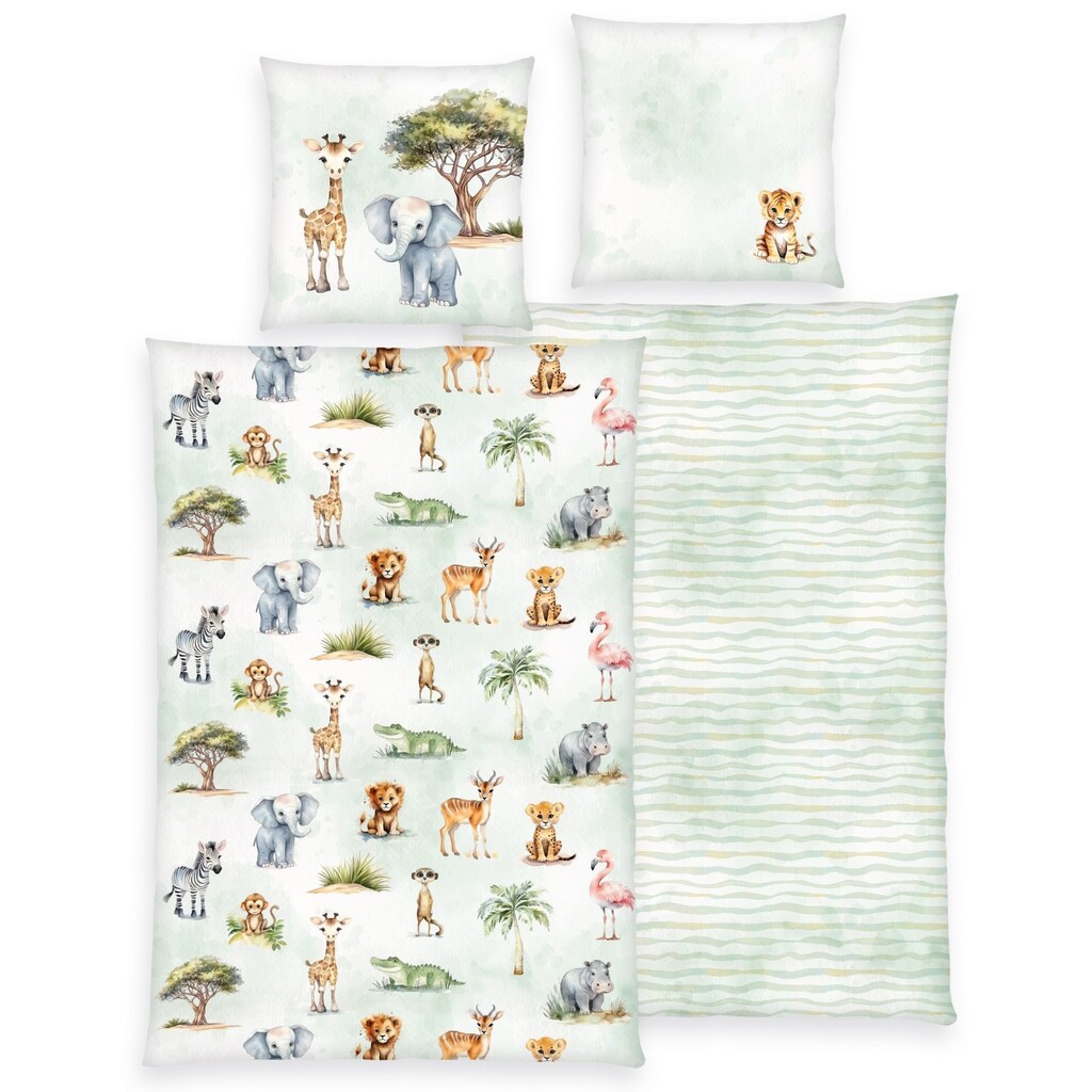 Safari Sengetøj - 100 procent bomuld