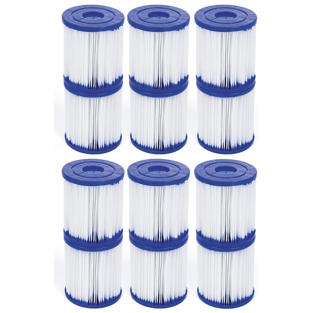Bestway Filterpatron 1  8x9 cm 12 stk. (Bestway varenr 58093)