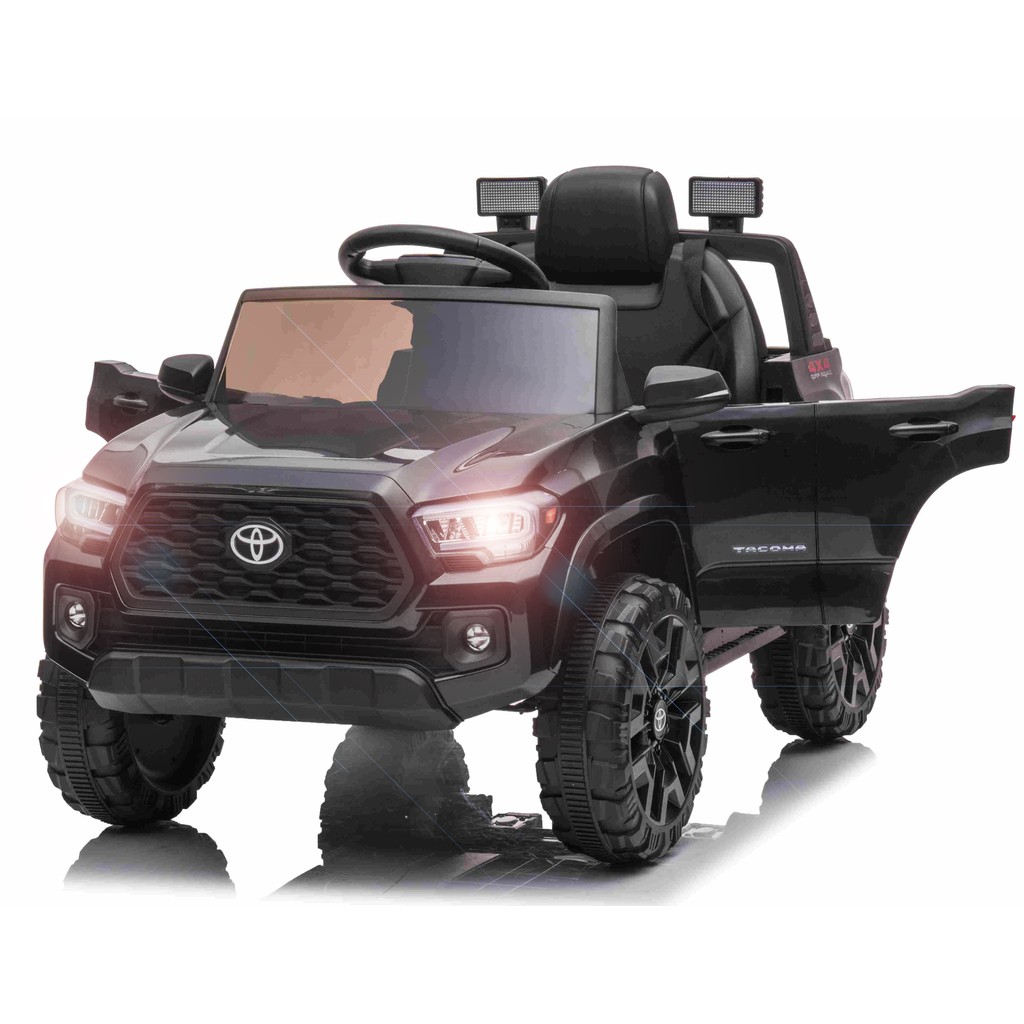 Toyota Tacoma ELBil til børn m/Lithium, Læder og 2.4G, Sort