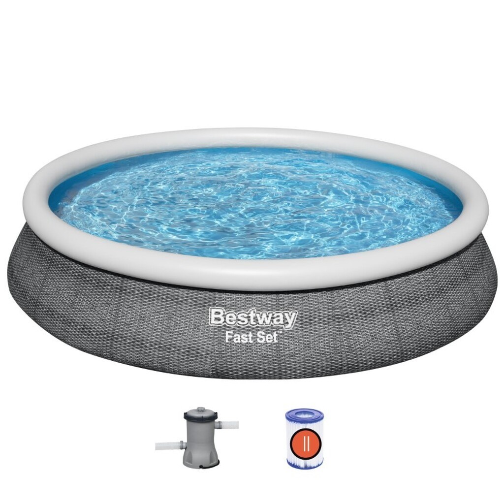 Bestway Fast Set Pool Sæt 457 x  84cm m/filter Pumpe