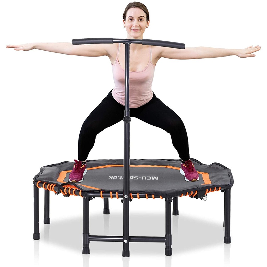 MCU-Sport Fitness Trampolin Octagon Foldbar m/håndtag 122cm, Orange