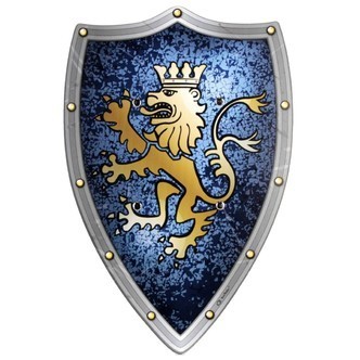 Træskjold til børn ''Noble Ridder'' 49 x 32 cm