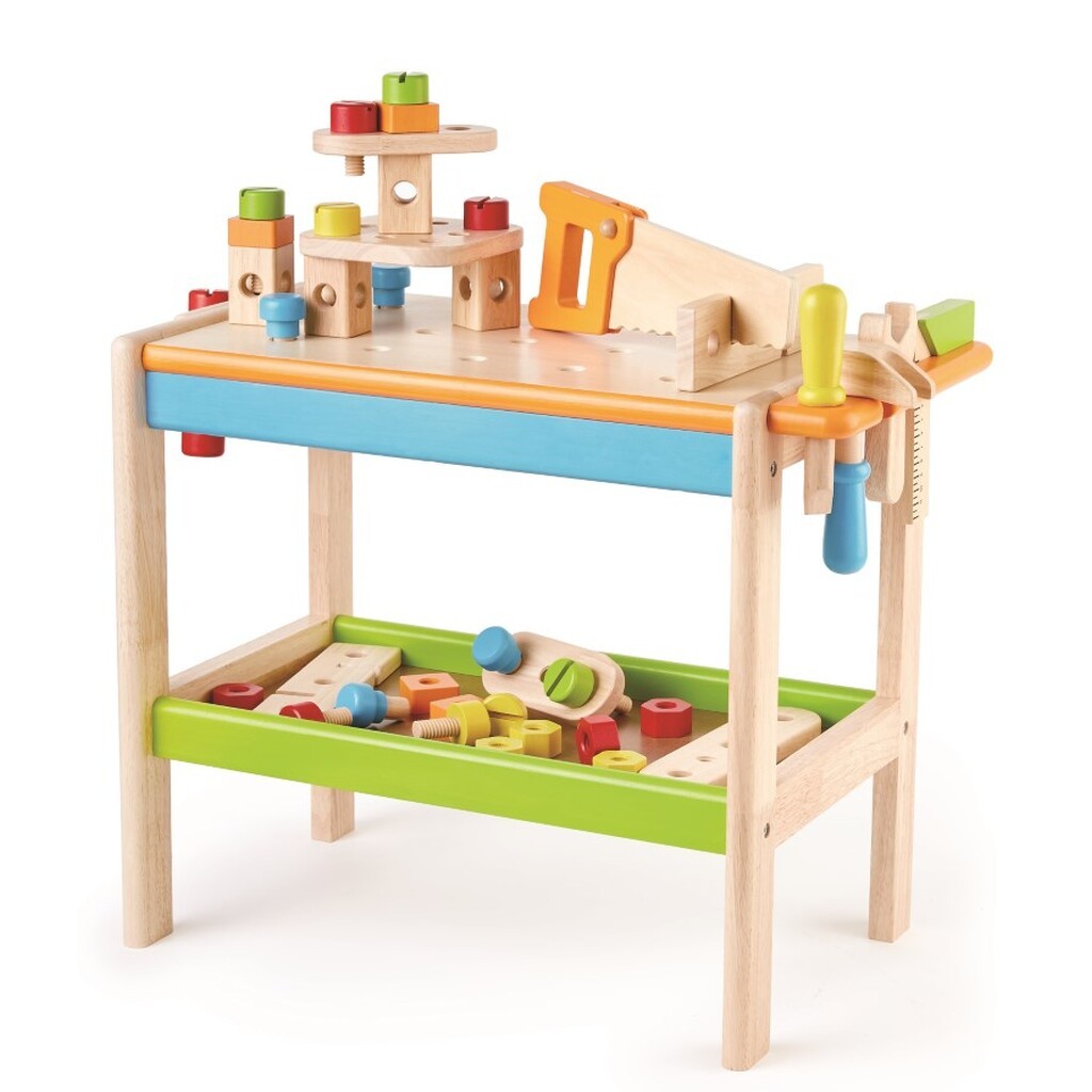 Pintoy Værktøjsbænk til børn m/tilbehør i træ