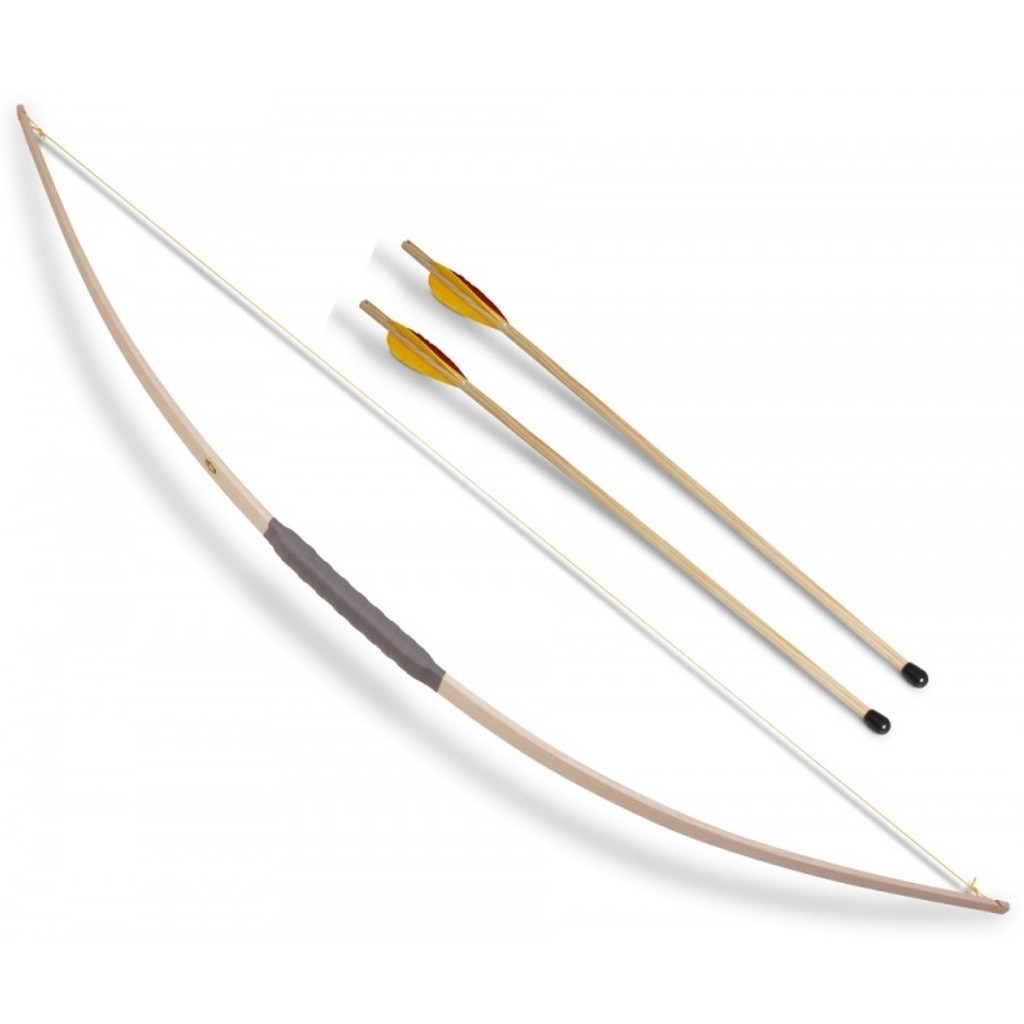 Sports Bue 120 cm m/2 pile med fjer