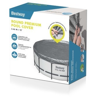 Bestway overdækning 366 cm Premium Rund Poolcover