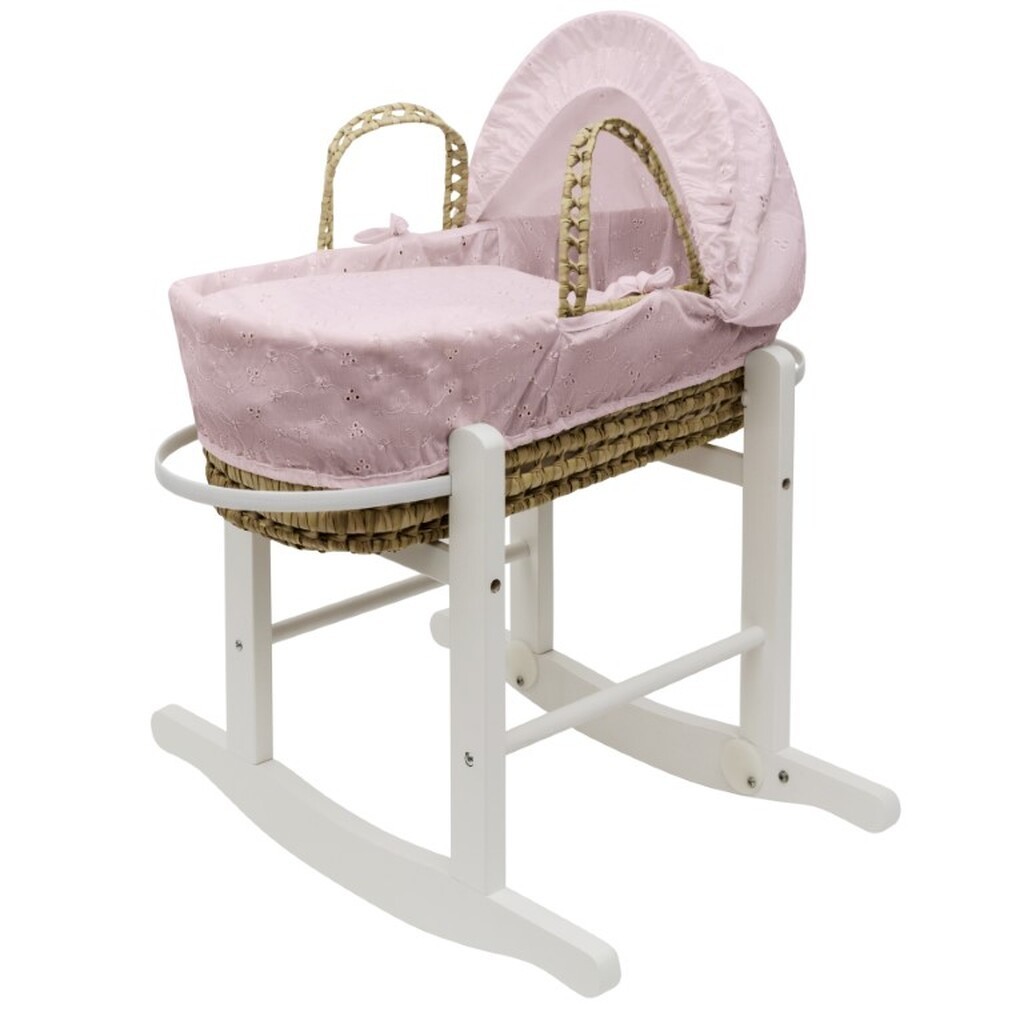 Kinder Valley  Moses kurv / Dukke Lift inkl. sengesæt + stativ, Pink