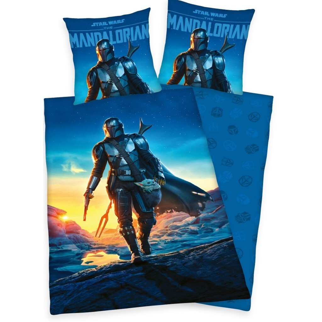Star Wars The Mandalorian Sengetøj - 100 procent bomuld