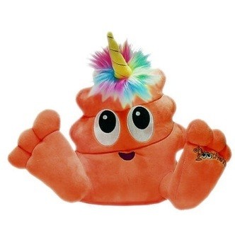 Poo-Nicorns 25,5 cm bamse, Orange