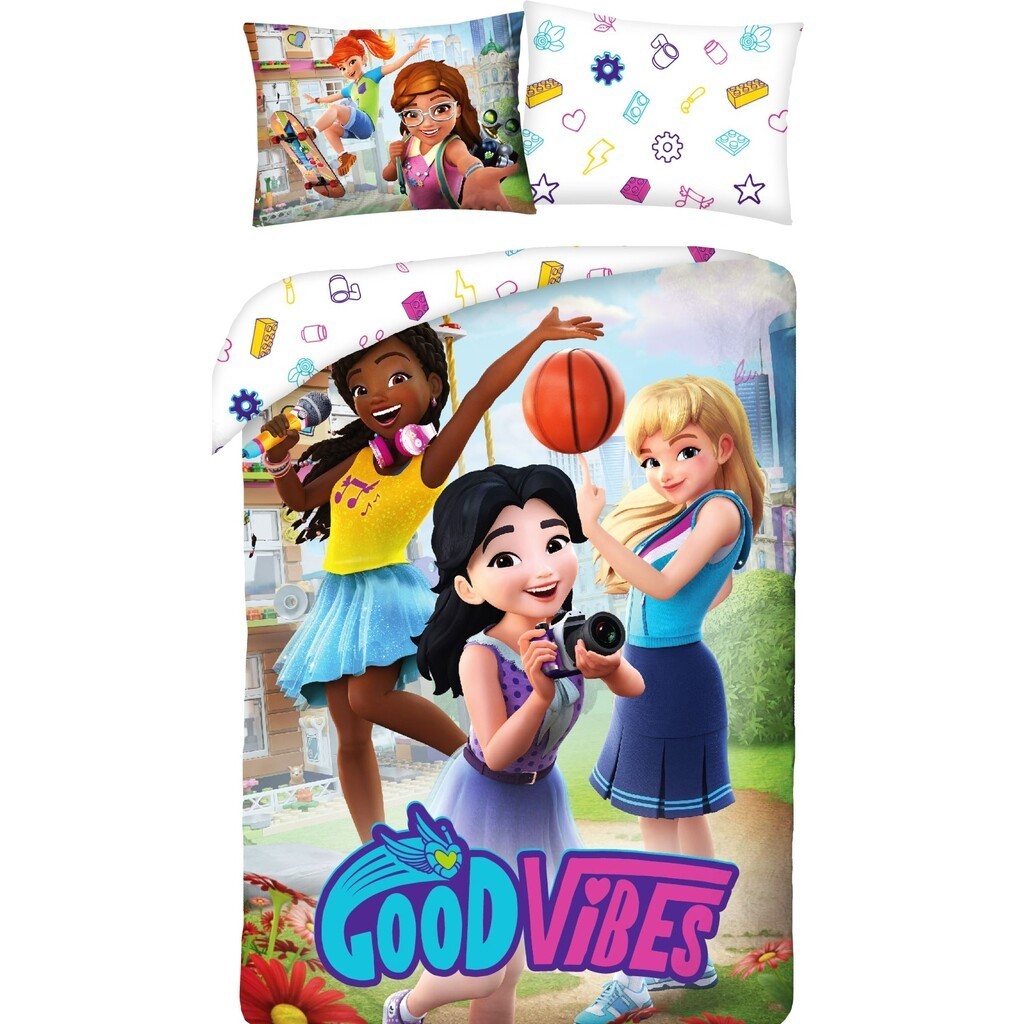 Lego Friends Sengetøj  - 100 procent bomuld