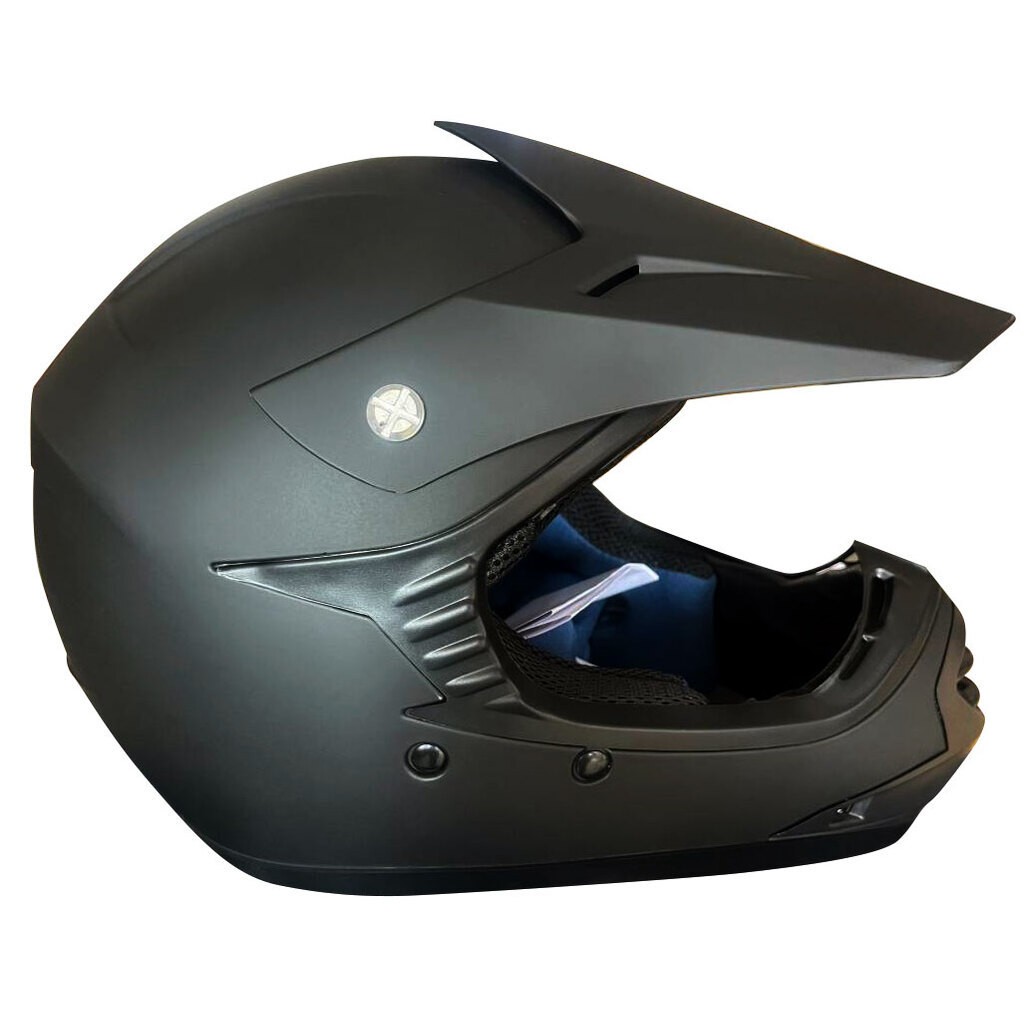 Børne Crosser Hjelm Mat Sort str.   XL Ny model